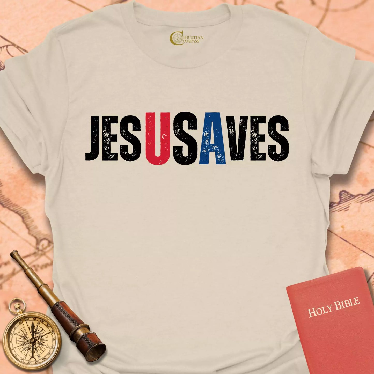 Jesus Saves USA T-Shirt
