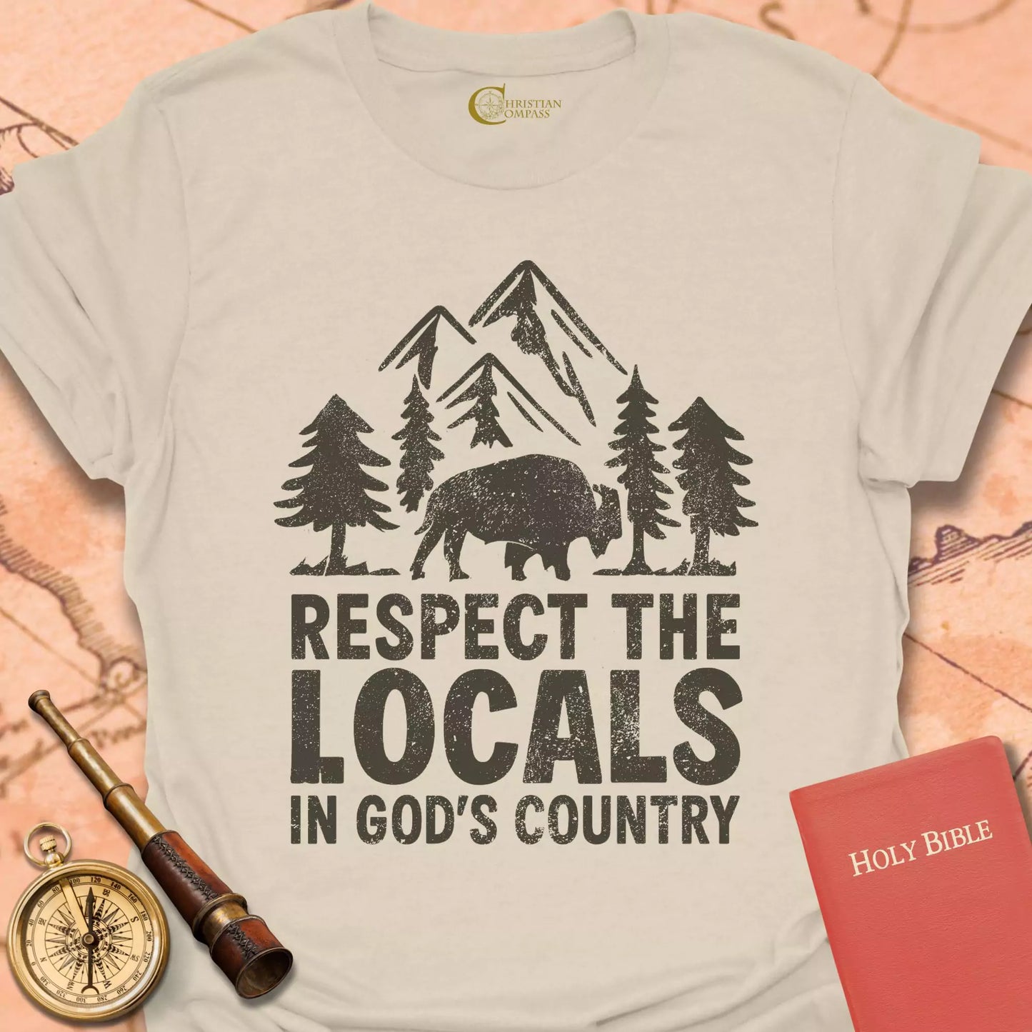 Respect the Locals Bison T-Shirt