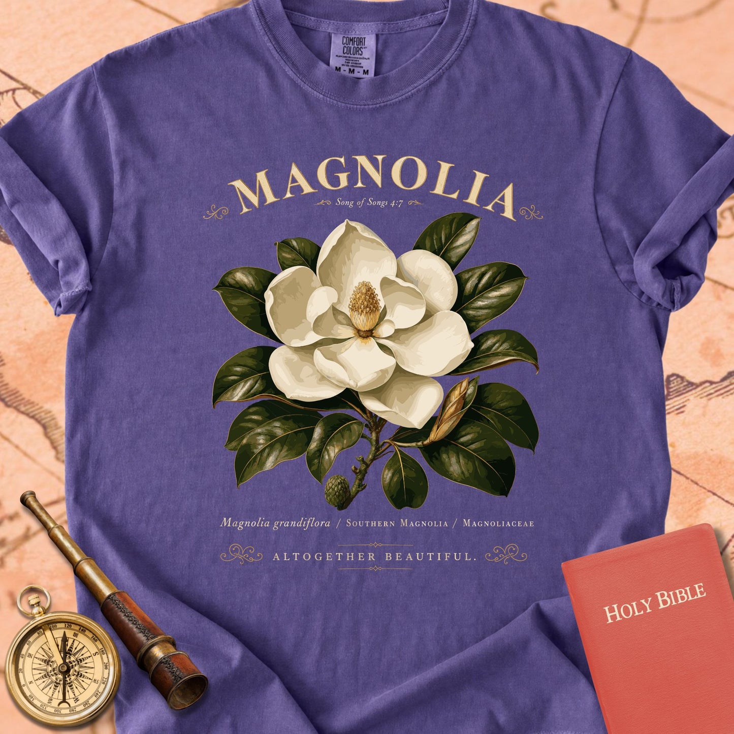 Magnolia — "Altogether Beautiful" | Song of Songs 4:7 Premium T-shirt