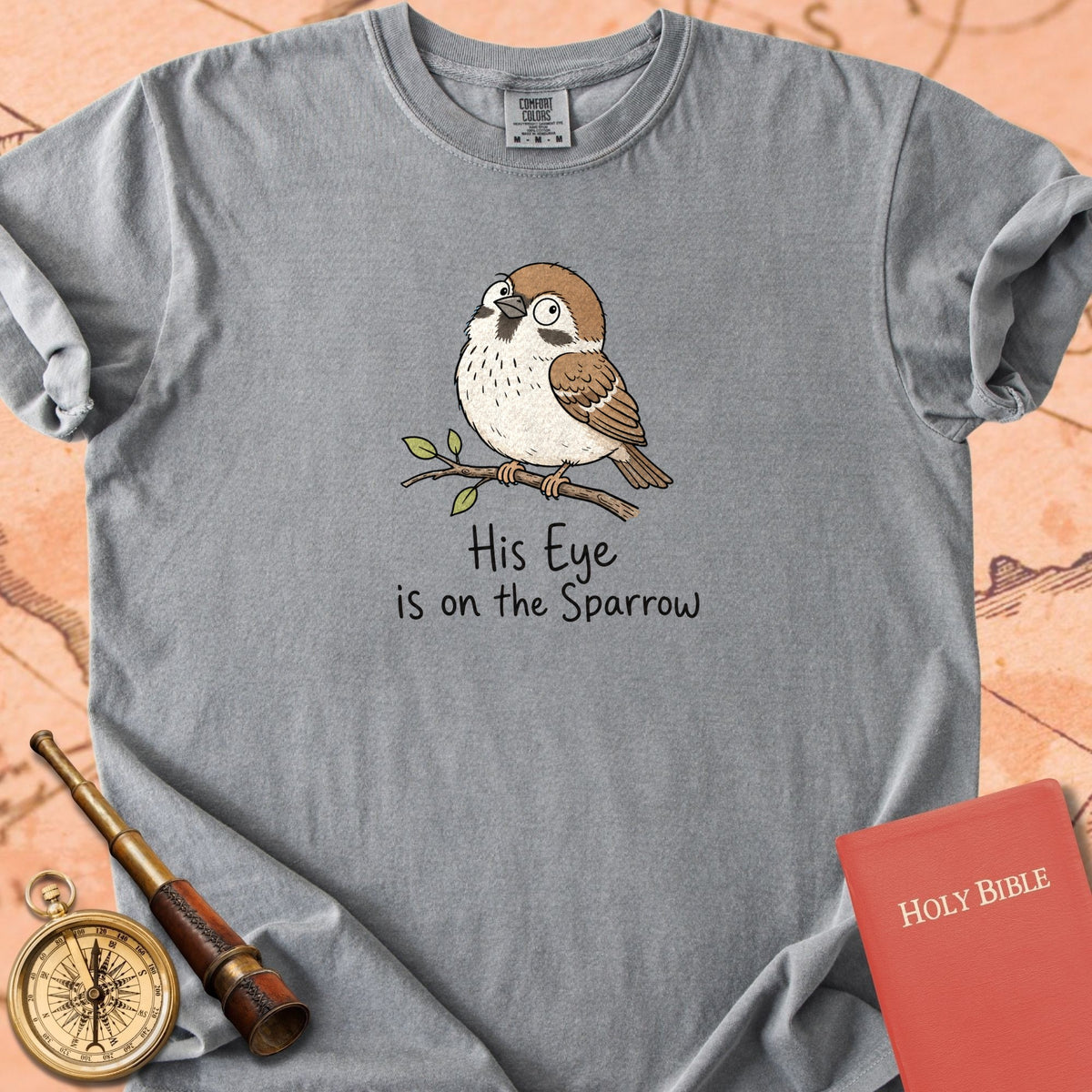 His Eye Is on the Sparrow Premium T-shirt