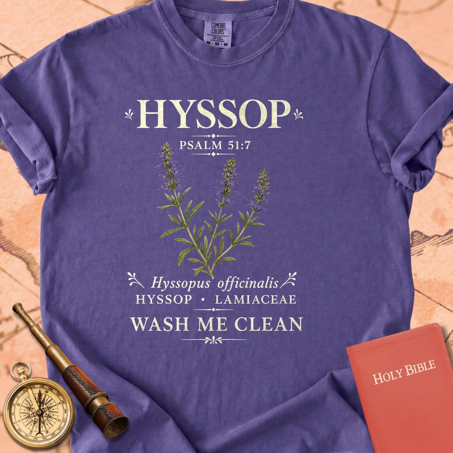 Hyssop Psalm 51:7 Premium T-shirt
