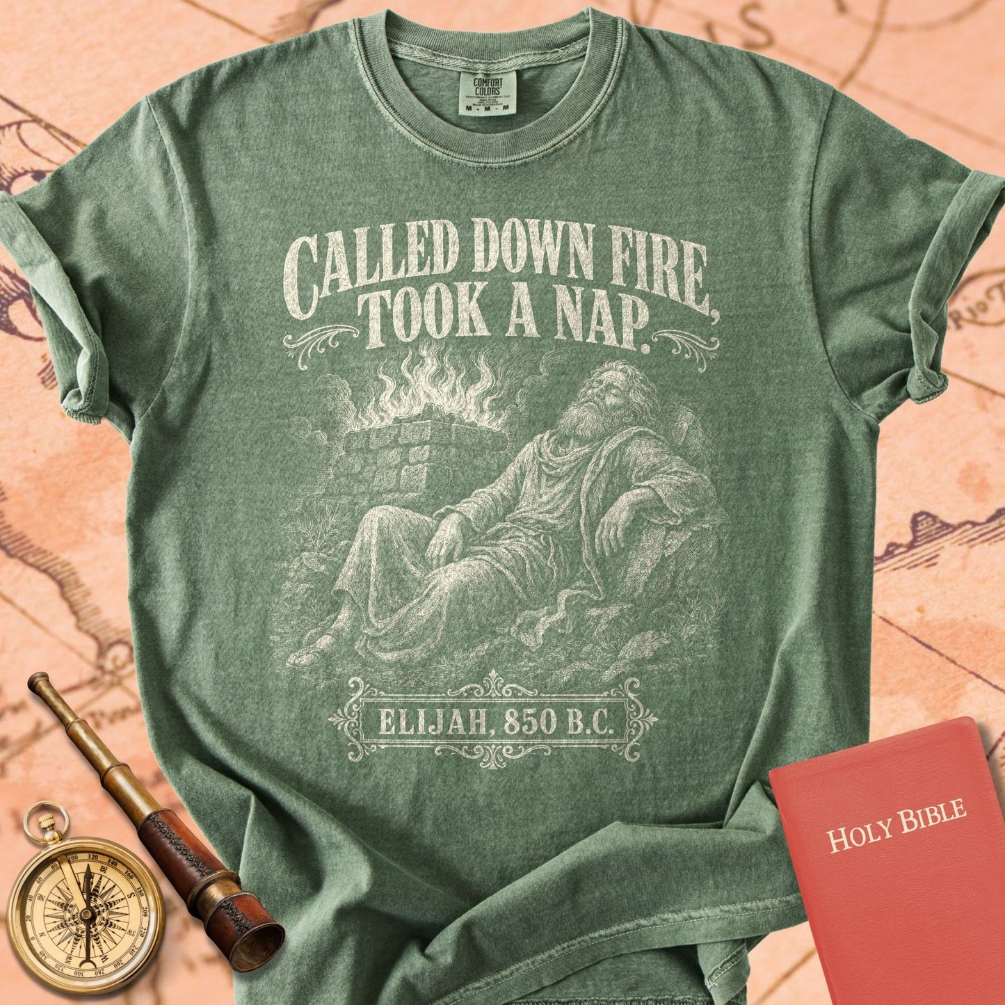 Elijah Called Down Fire Took a Nap Premium T-shirt