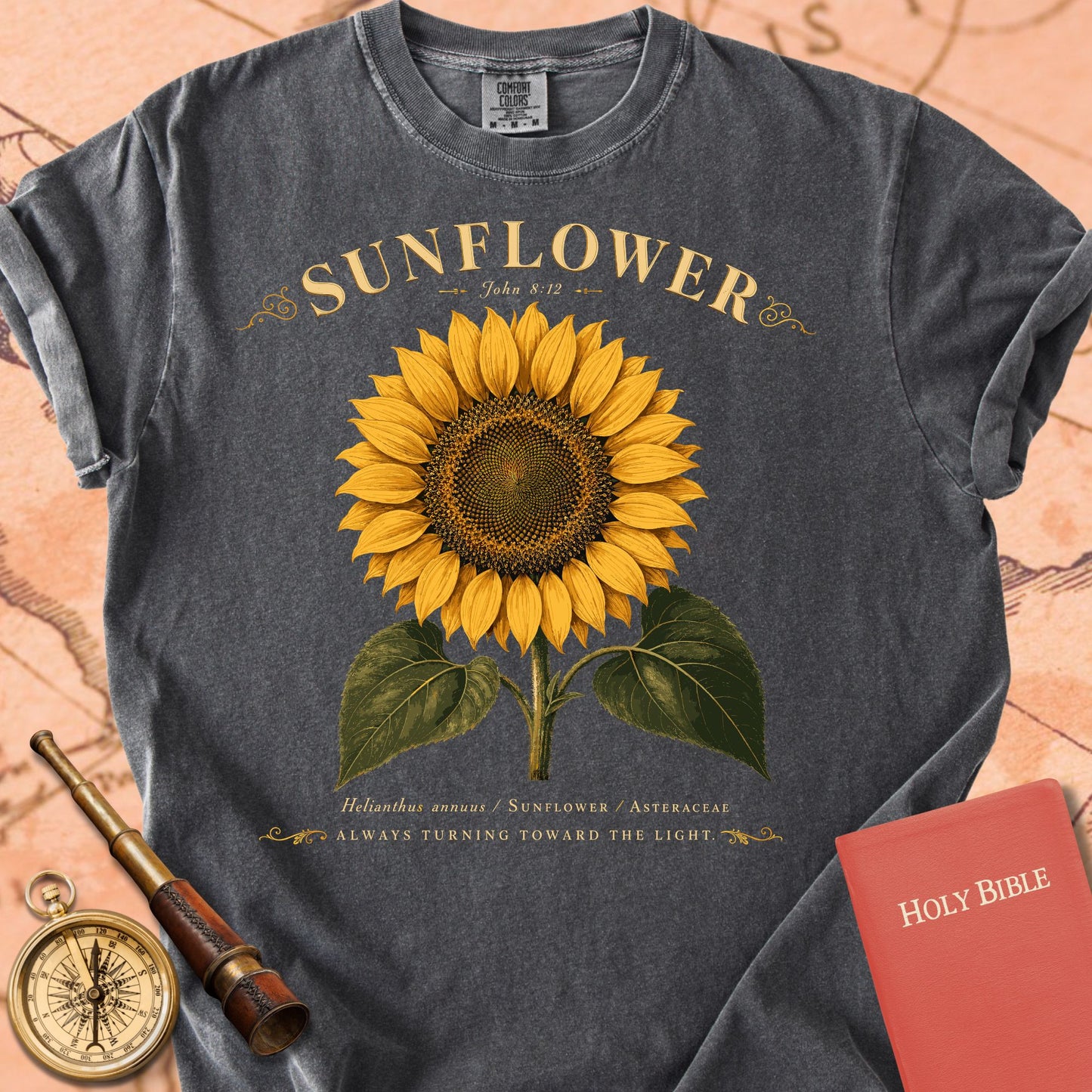 Sunflower — "Always Turning Toward the Light" Premium T-shirt
