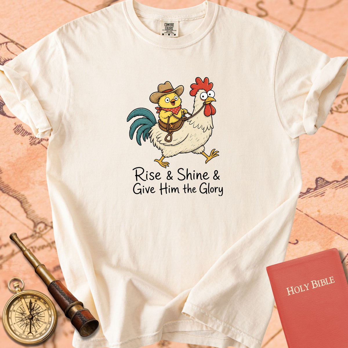 Rise & Shine & Give Him the Glory Premium T-shirt
