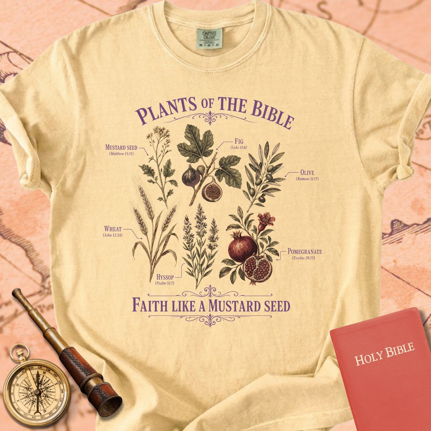 Plants of the Bible Premium T-shirt — Butter