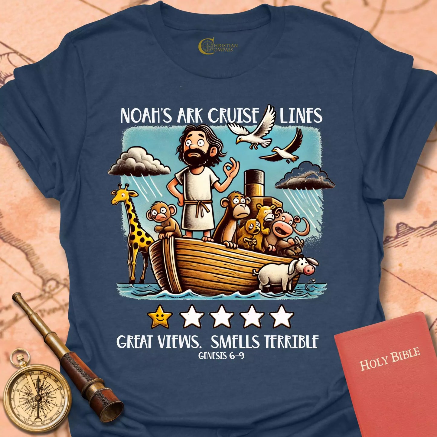 Noah's Ark Five Star Review T-Shirt