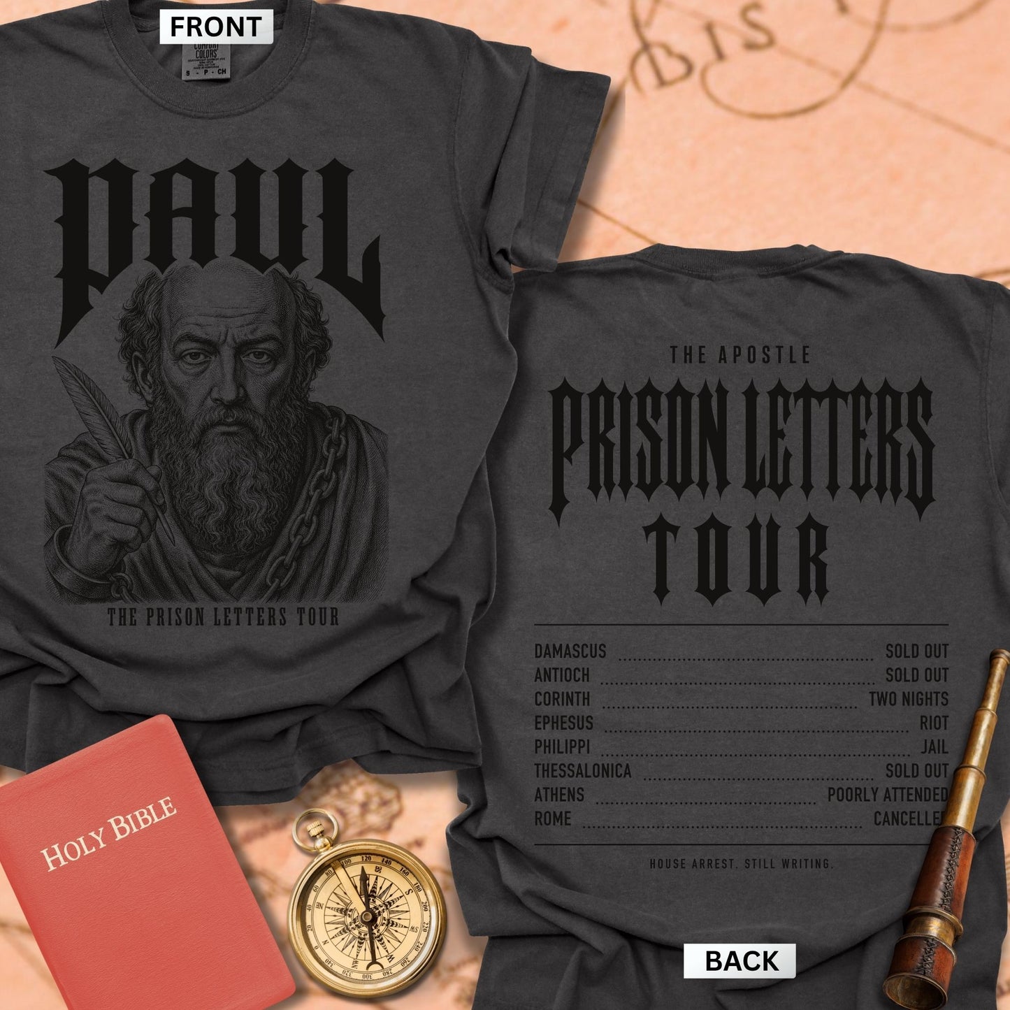 Paul. The Prison Letters Tour. Premium T-shirt