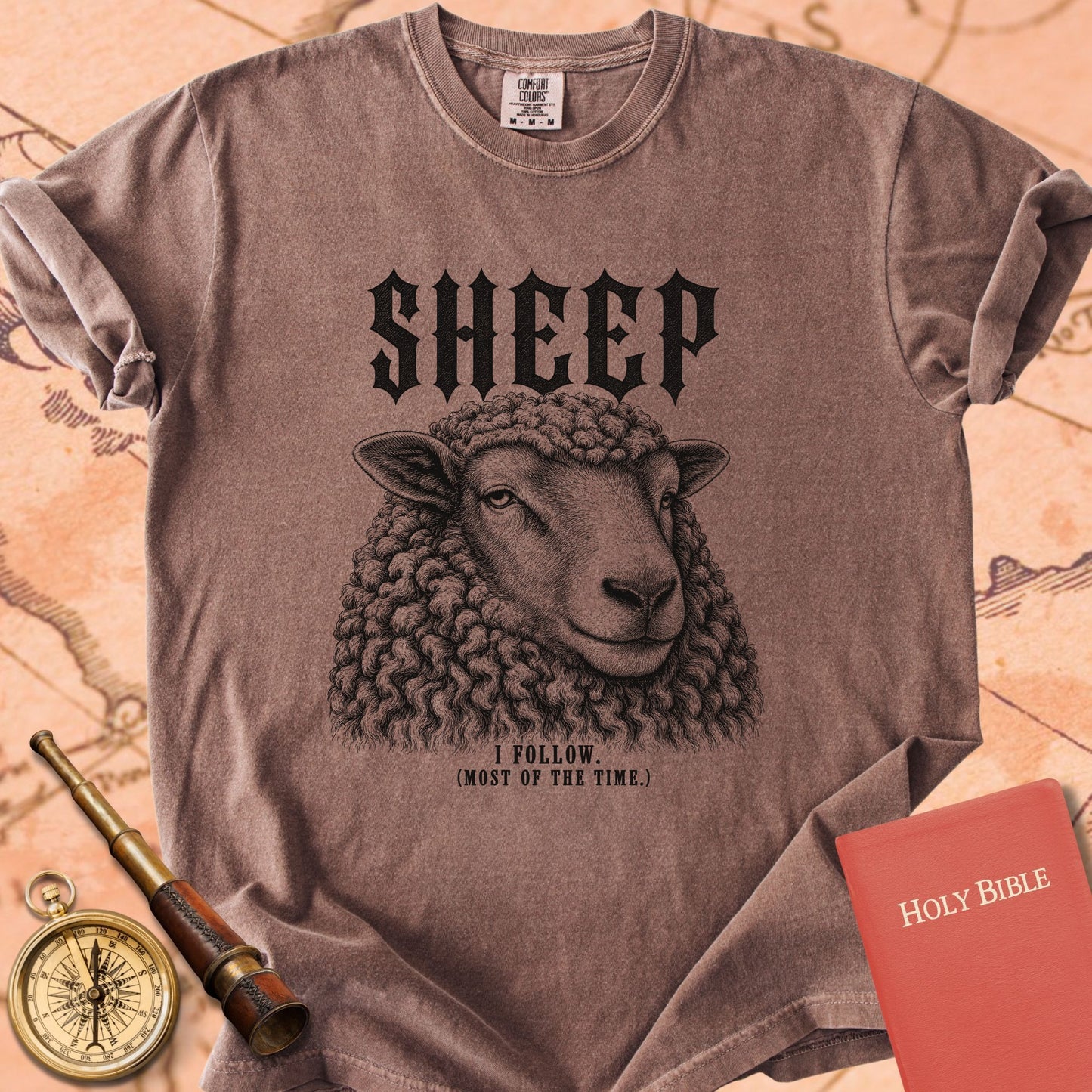 Sheep. I Follow. Most of the Time. Premium T-shirt
