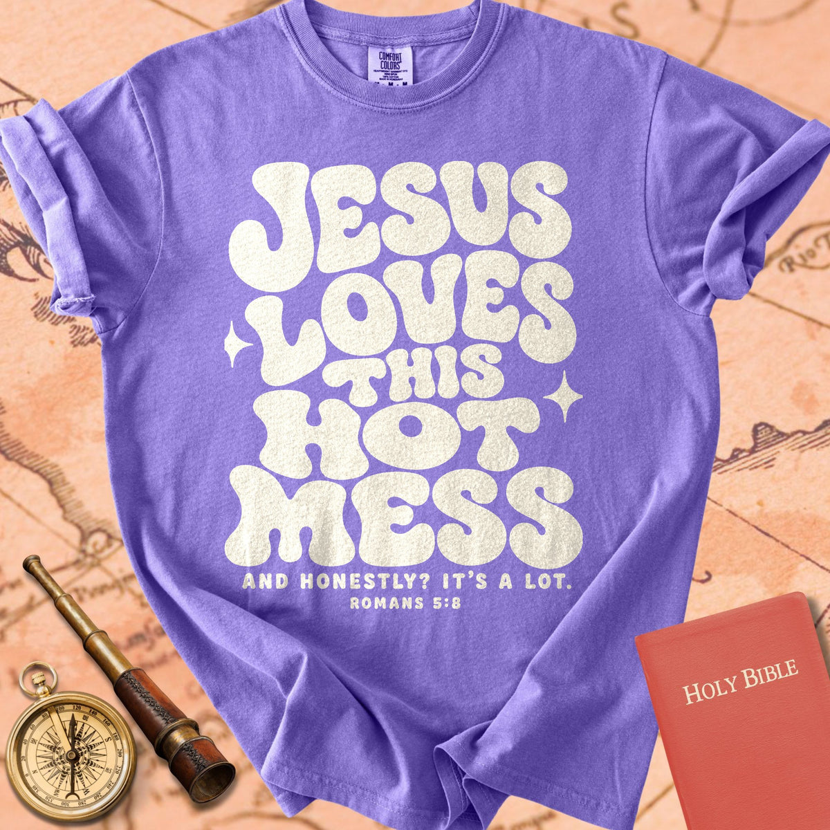 Jesus Loves This Hot Mess Premium T-shirt