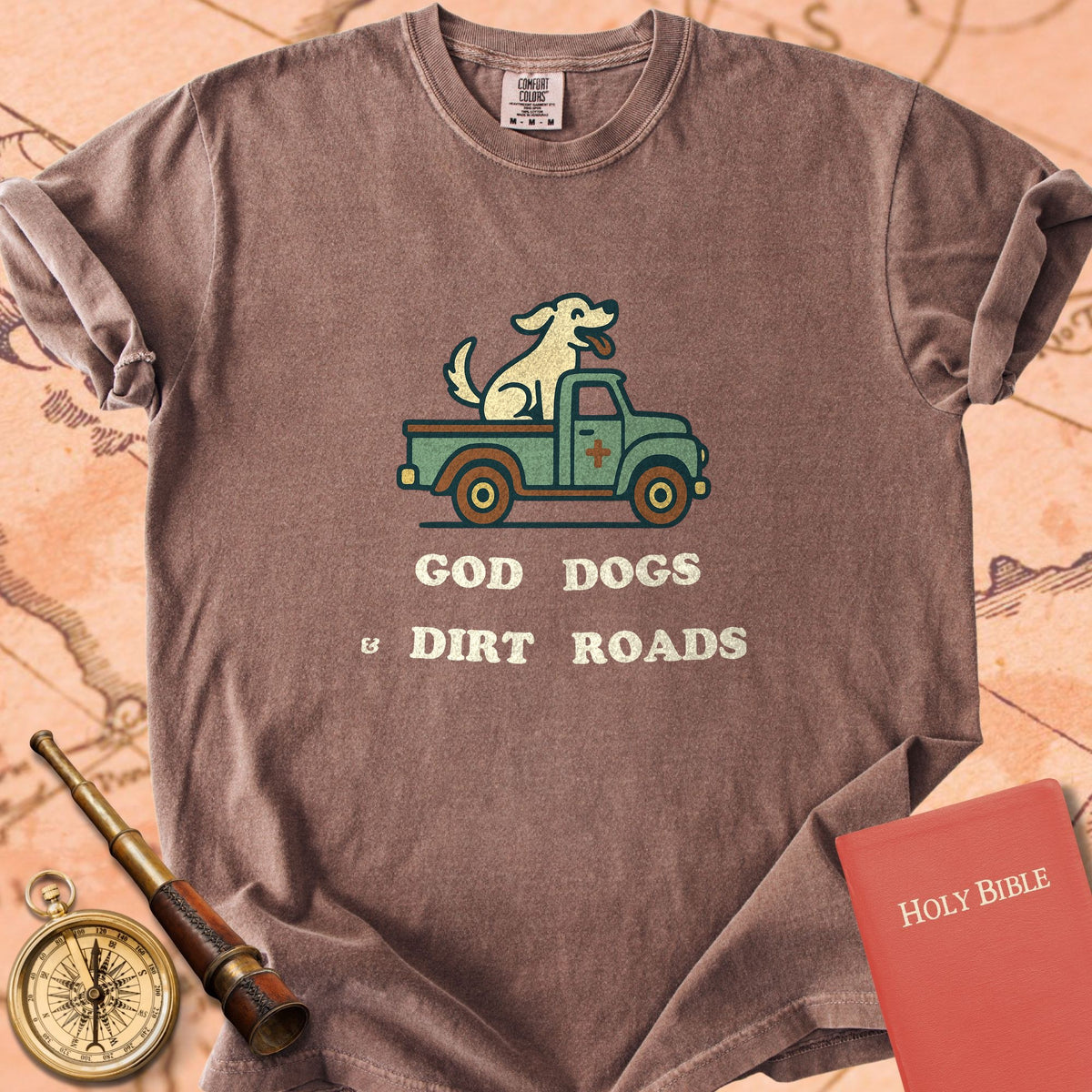 God, Dogs and Dirt Roads Premium T-shirt
