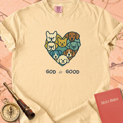 God is Good Heart of Dogs Premium T-shirt