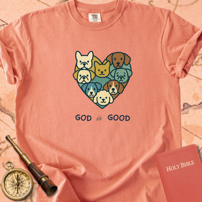 God is Good Heart of Dogs Premium T-shirt