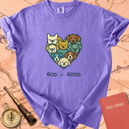 God is Good Heart of Dogs Premium T-shirt