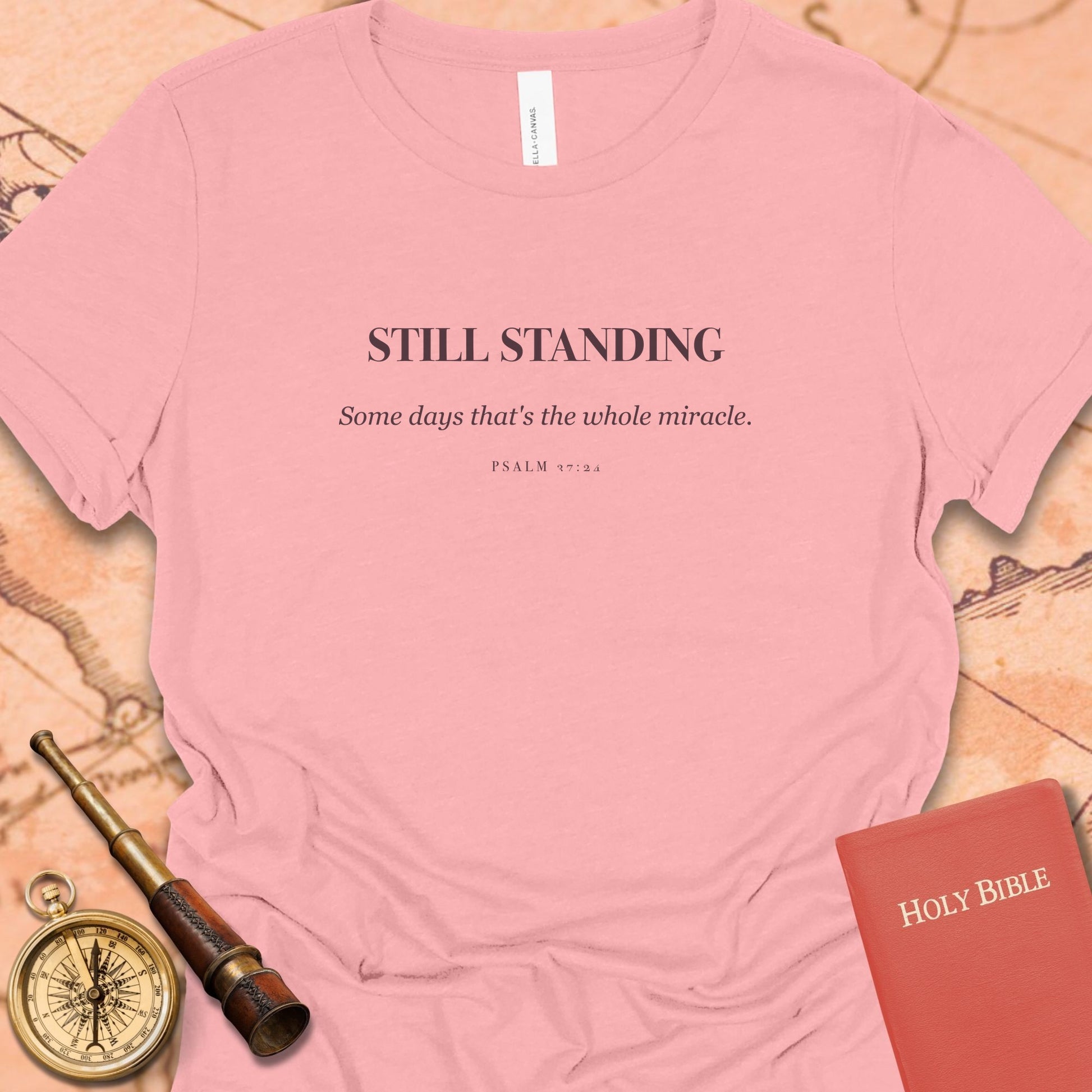 Still Standing — Pink women's tee