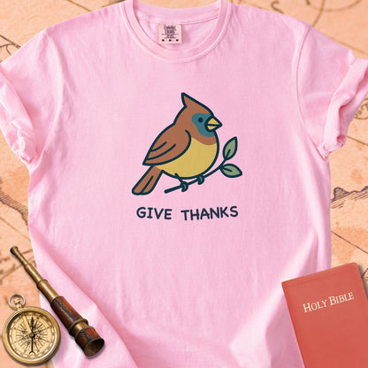Give Thanks Cardinal Premium T-shirt