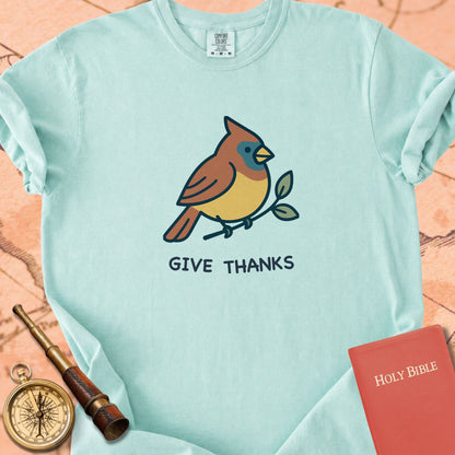 Give Thanks Cardinal Premium T-shirt