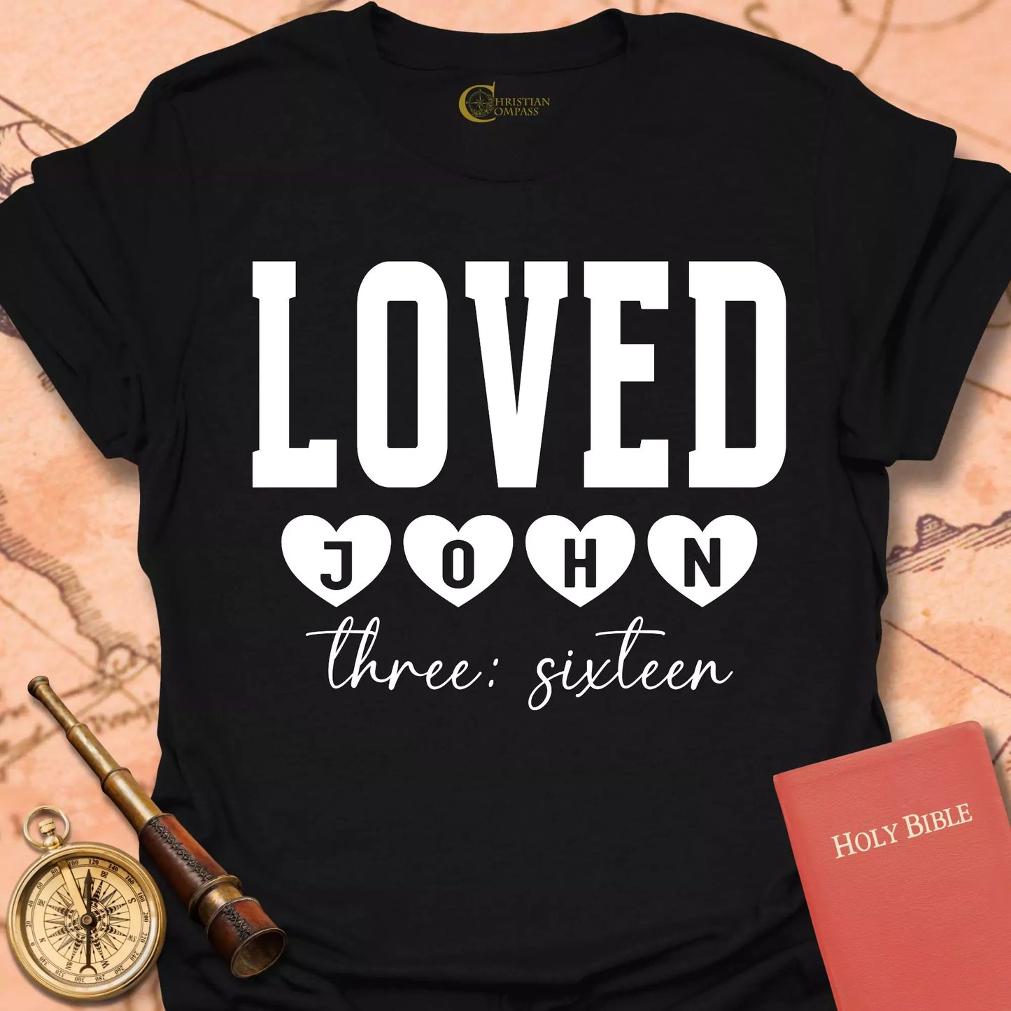 Loved John 3:16  T-Shirt