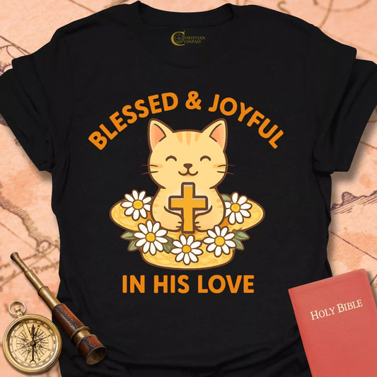 Blessed & Joyful Cat T-Shirt