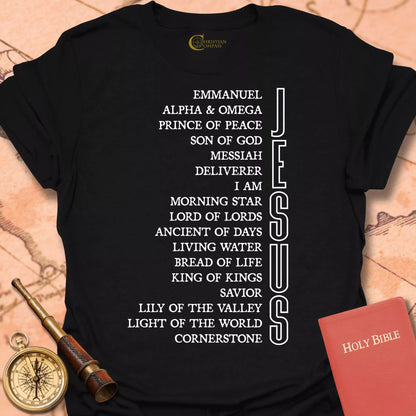 Names of Jesus Vertical T-Shirt