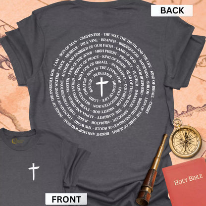 Names of Jesus (front & back) T-Shirt