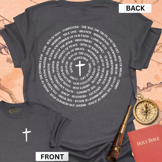 Names of Jesus (front & back) T-Shirt