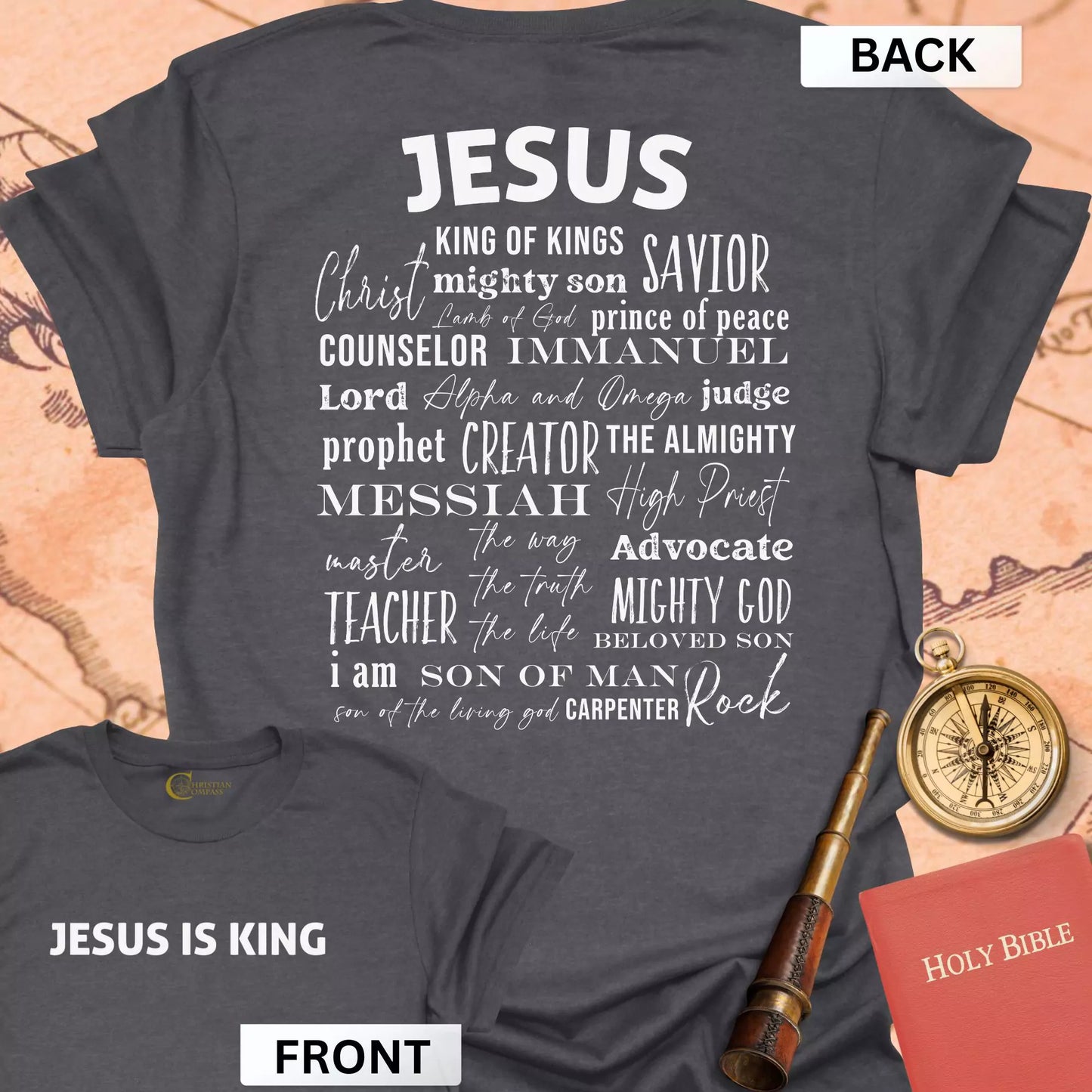 Jesus is King (front & back) T-Shirt