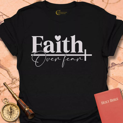 Faith Over Fear Heart T-Shirt