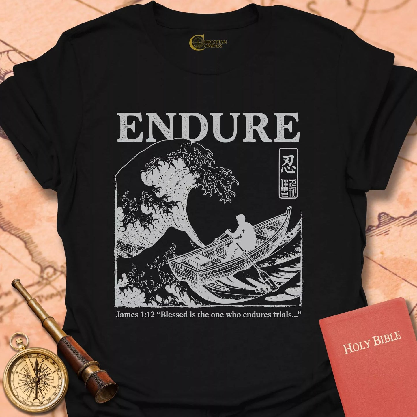 Endure Wave James 1:12 T-Shirt