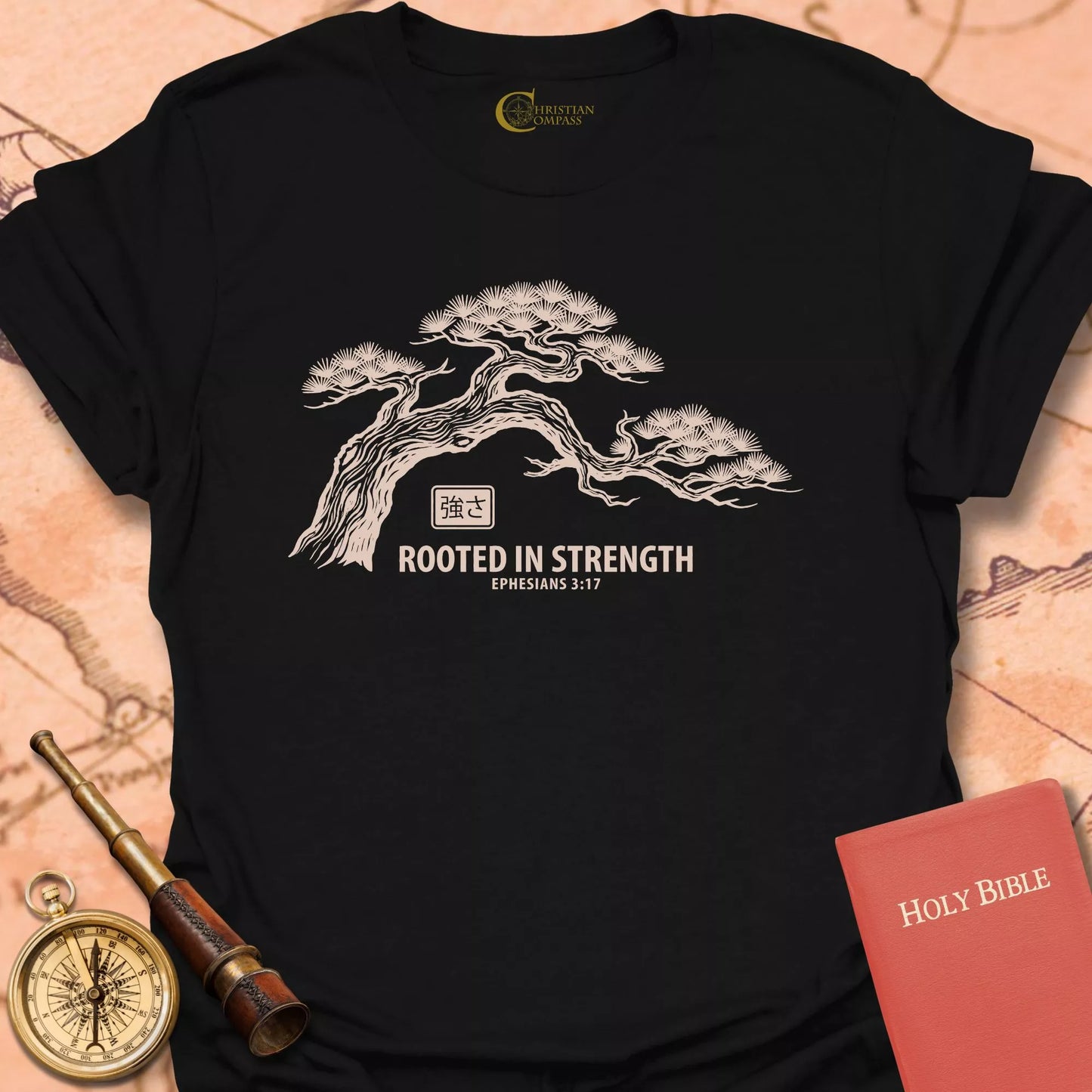 Rooted in Strength Ephesians 3:17 T-Shirt