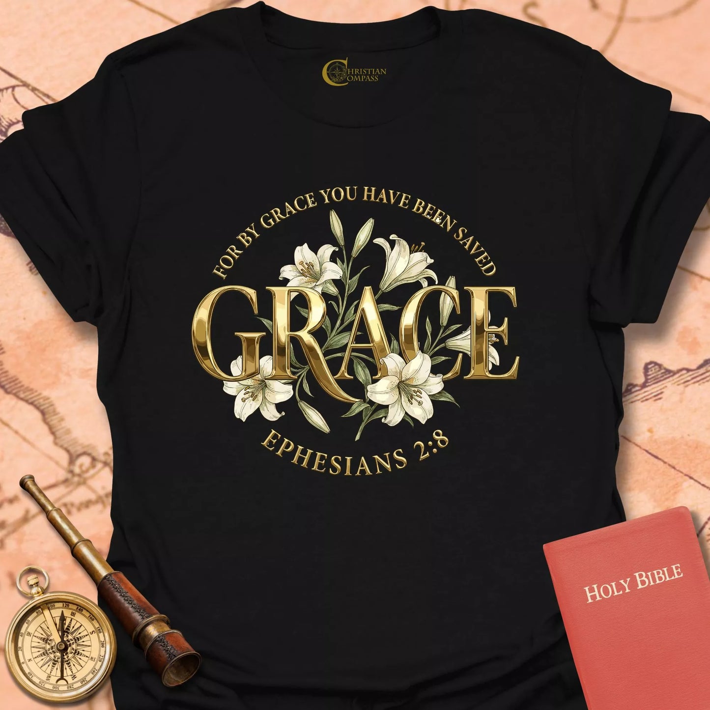 Grace Ephesians 2:8 T-Shirt