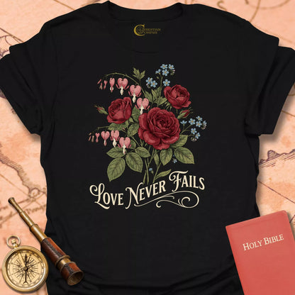 Love Never Fails Floral T-Shirt