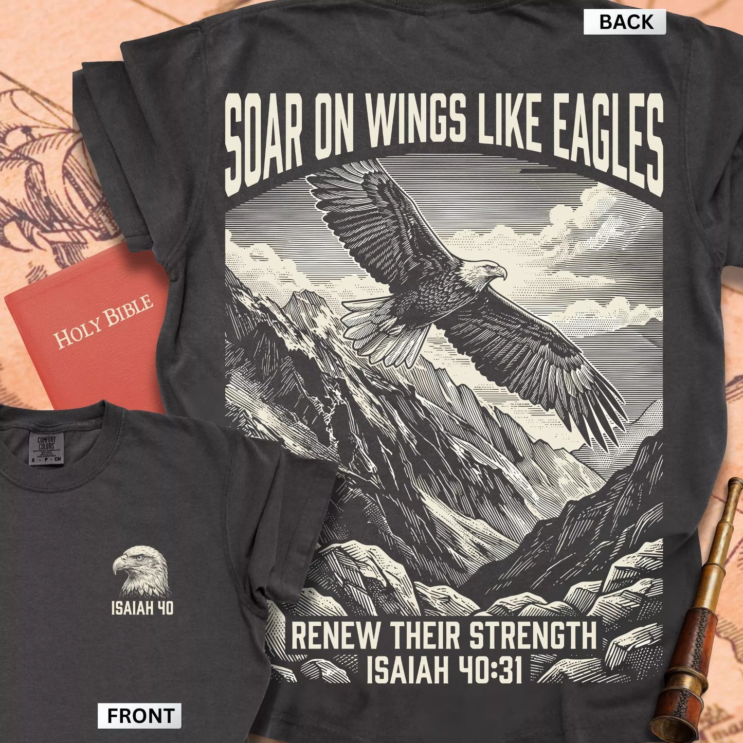 Soar on Wings Like Eagles Premium T-shirt