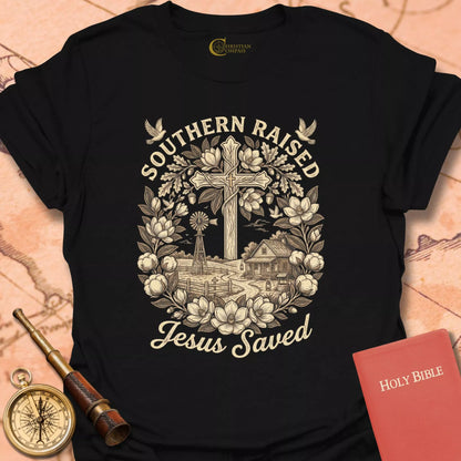 Southern Raised Jesus Saved T-Shirt