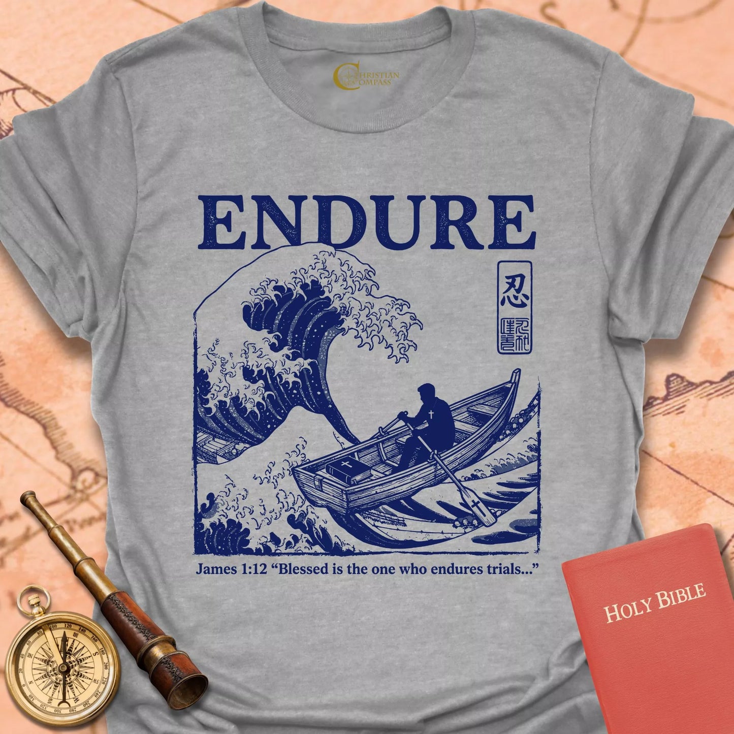 Endure Wave James 1:12 T-Shirt