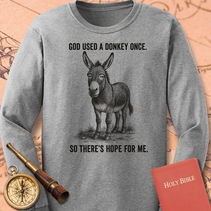 God Used a Donkey Once Long Sleeve Tee