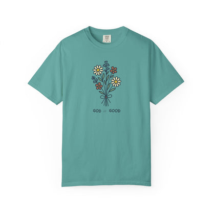 God is Good Wildflowers Premium T-shirt