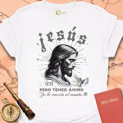 Retrato de Jesús Juan 16:33 Cameseta