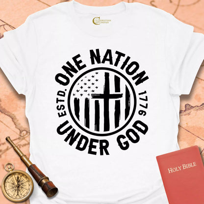 One Nation Under God Circle T-Shirt