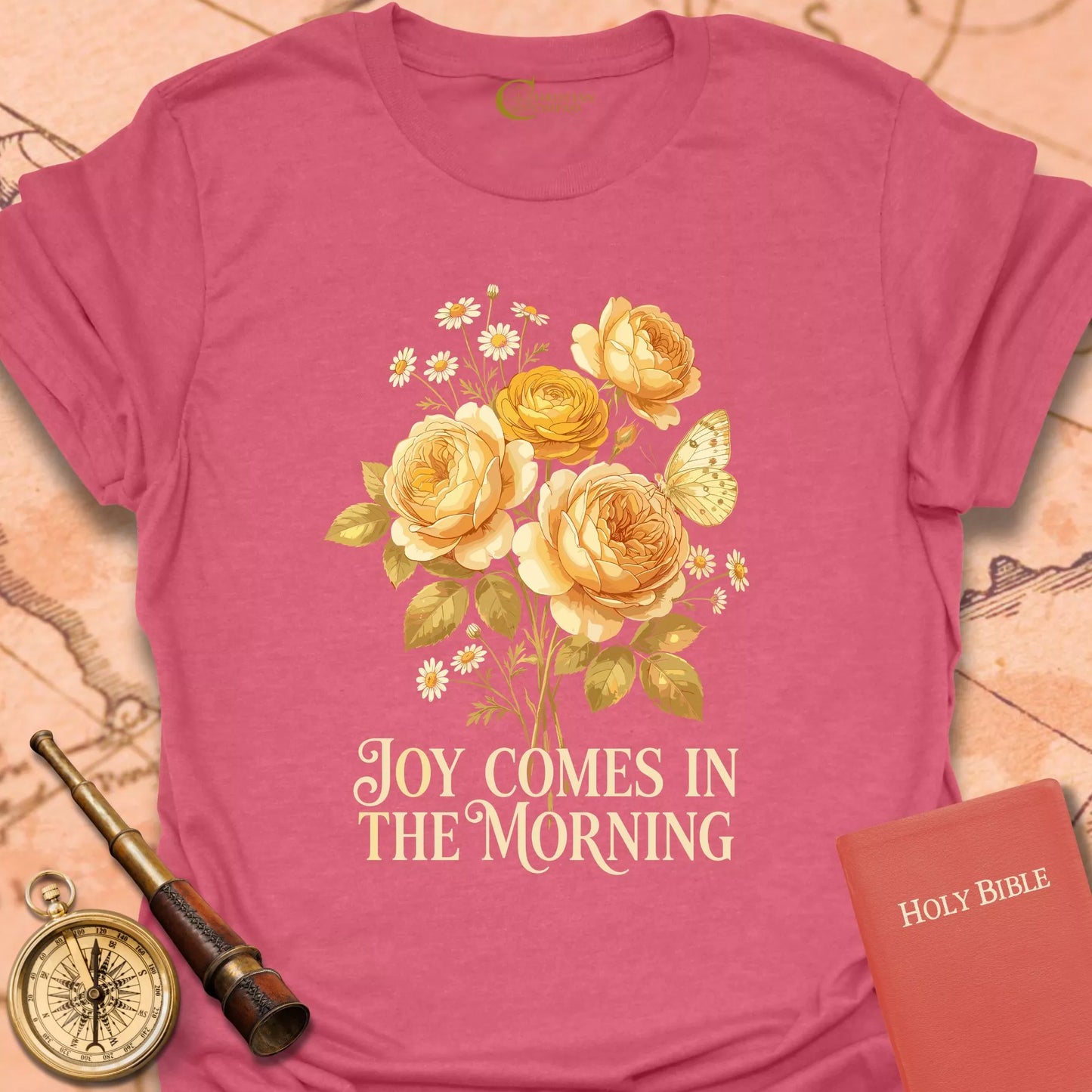 Joy Comes in the Morning Roses T-Shirt