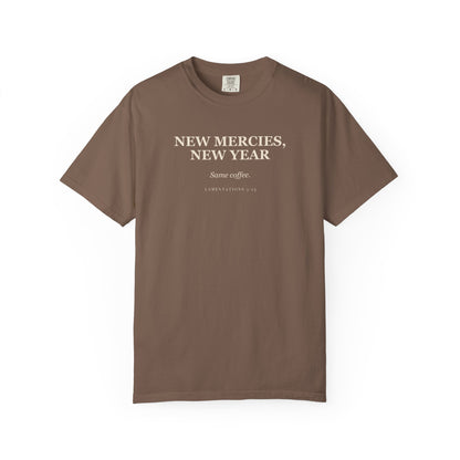 New Mercies, New Year, Same Coffee Premium T-shirt