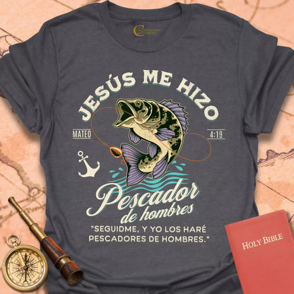 Pescador de Hombres Mateo 4:19 Cameseta