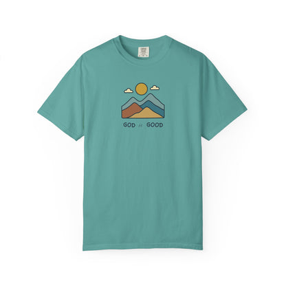 God is Good Mountains Premium T-shirt