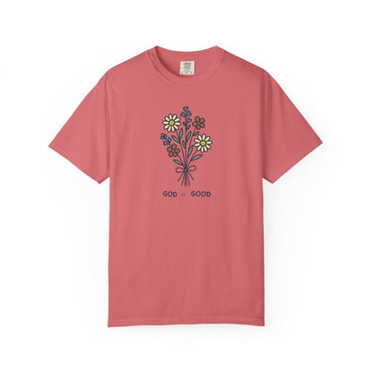 God is Good Wildflowers Premium T-shirt