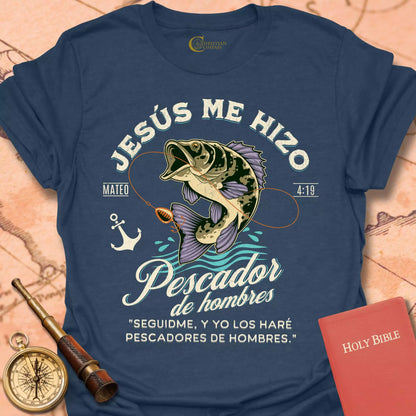 Pescador de Hombres Mateo 4:19 Cameseta