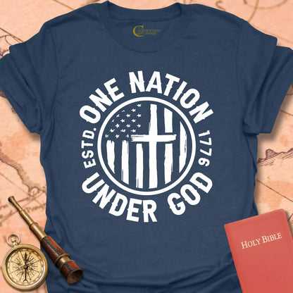 One Nation Under God Circle T-Shirt