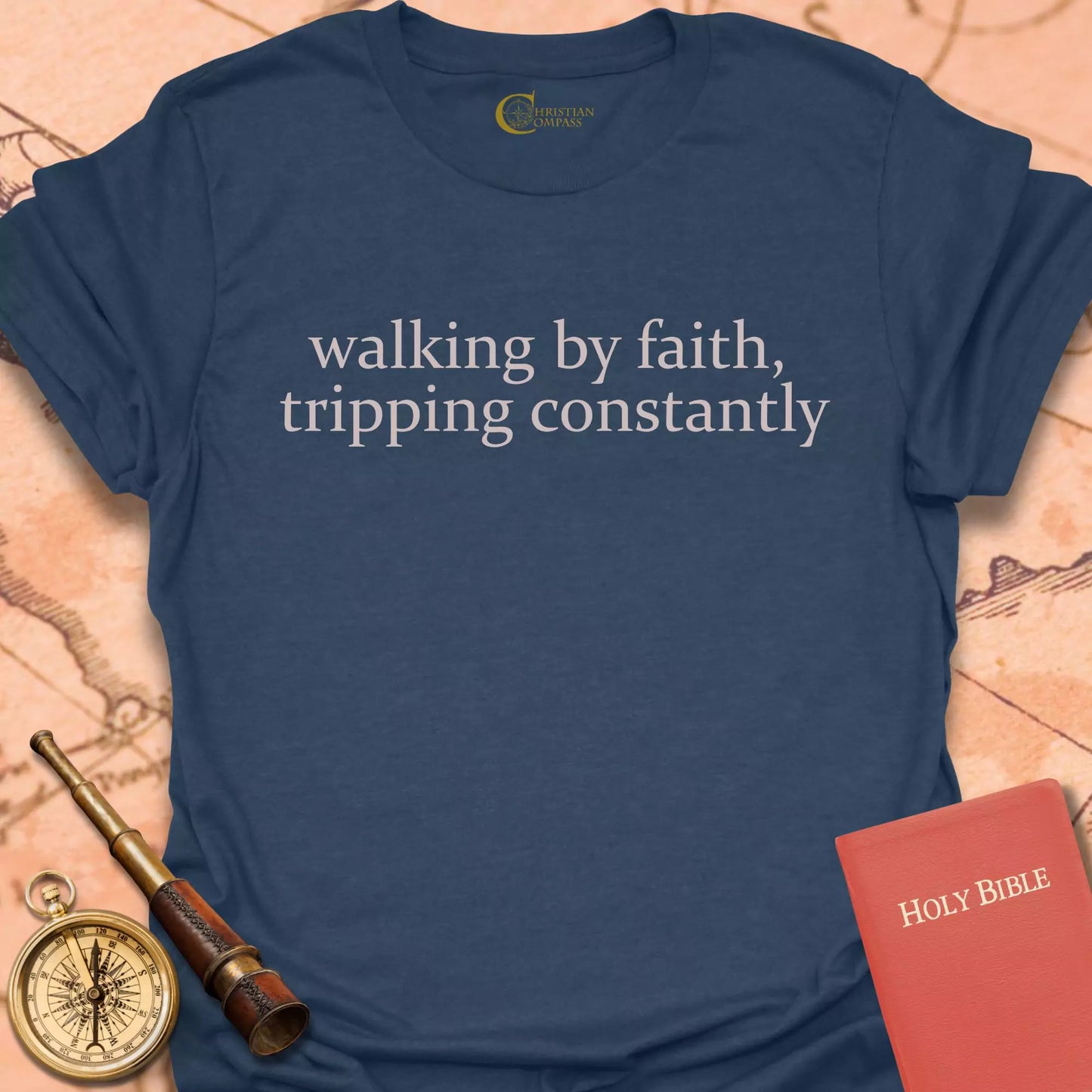 Walking by Faith, Tripping Constantly T-Shirt