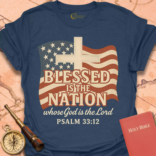 Blessed is the Nation Flag T-Shirt