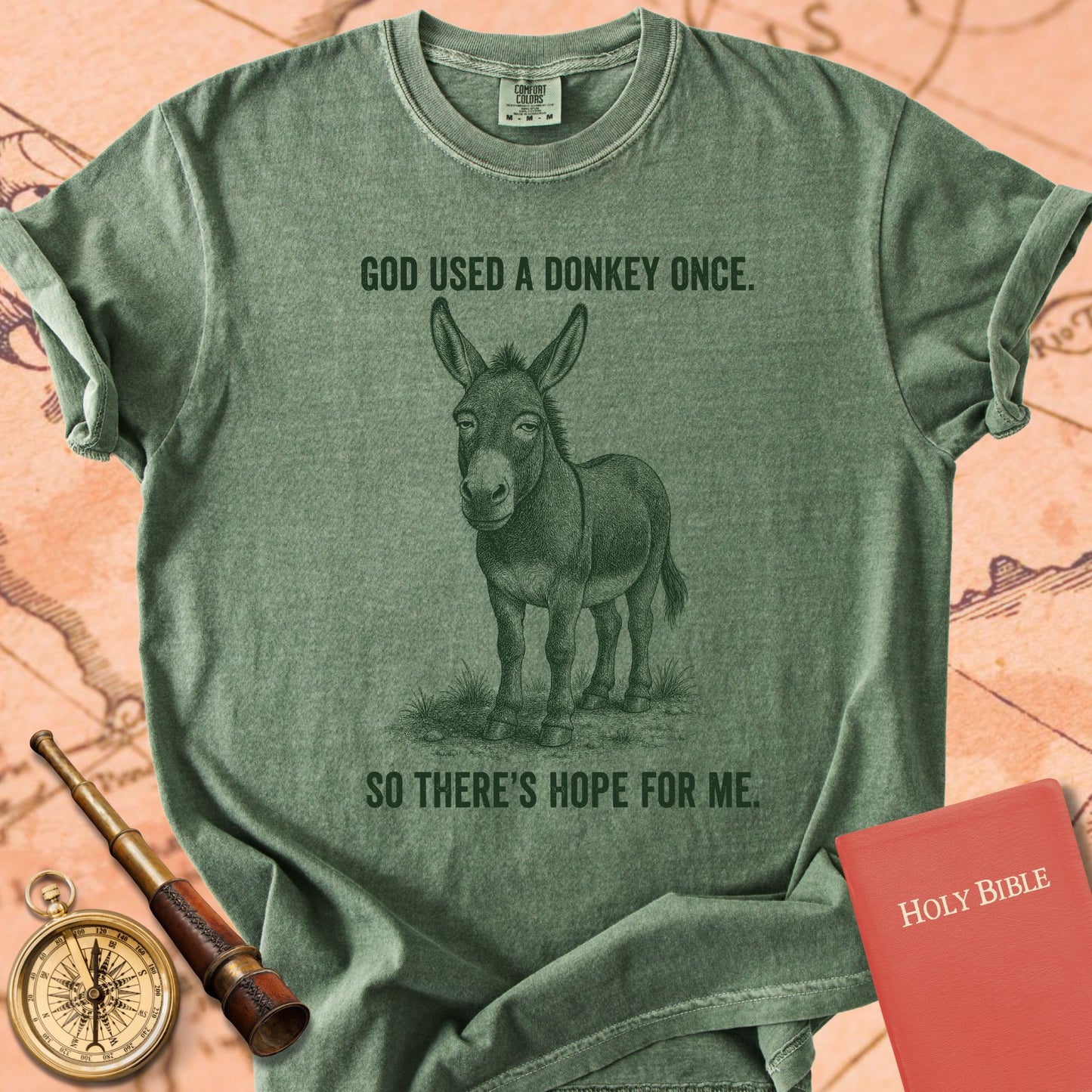 God Used a Donkey Once, So There's Hope for Me Premium T-shirt