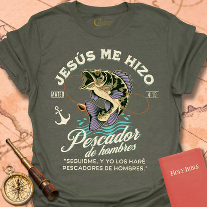 Pescador de Hombres Mateo 4:19 Cameseta