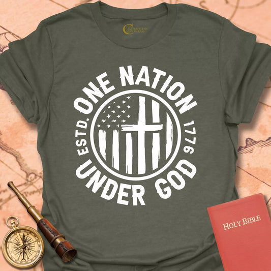 One Nation Under God Circle T-Shirt